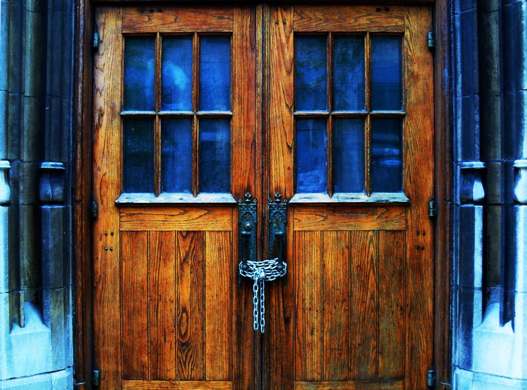 Door with Chains